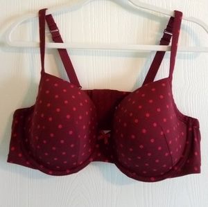 2/$30 NWOT Cacique Polka Dot T-Shirt Bra, Size 46C
